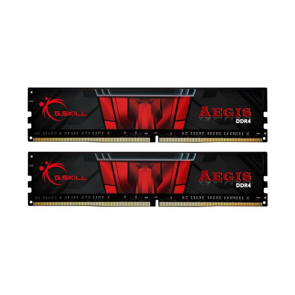 G.Skill G.Skill Aegis 8GB DDR4-2400MHz (F4-2400C15D-8GIS) x2 Μνήμη RAM