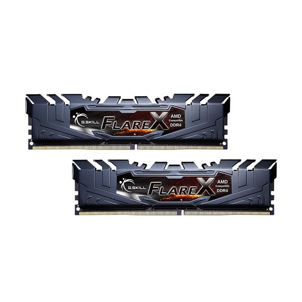 G.Skill G.Skill Flare X (for AMD) 8GB DDR4-3200MHz C16 (F4-3200C16D-16GFX) x2 Μνήμη RAM