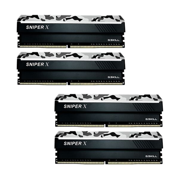 G.Skill G.Skill Sniper X 8GB DDR4-3200ΜΗz C16 (F4-3200C16Q-32GSXWB) x4 Μνήμη RAM