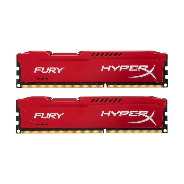 HyperX HyperX Fury Red 8GB DDR3-1866MHz CL10 DIMM (HX318C10FRK2/16) x2 Μνήμη RAM