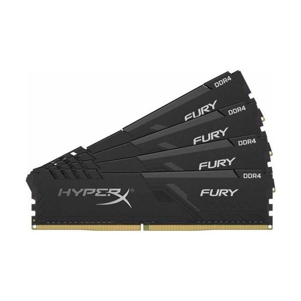 Kingston Kingston HyperX Fury 16GB DDR4-2666MHz 16C DIMM x4 (HX426C16FB3K4/64) Μνήμη RAM