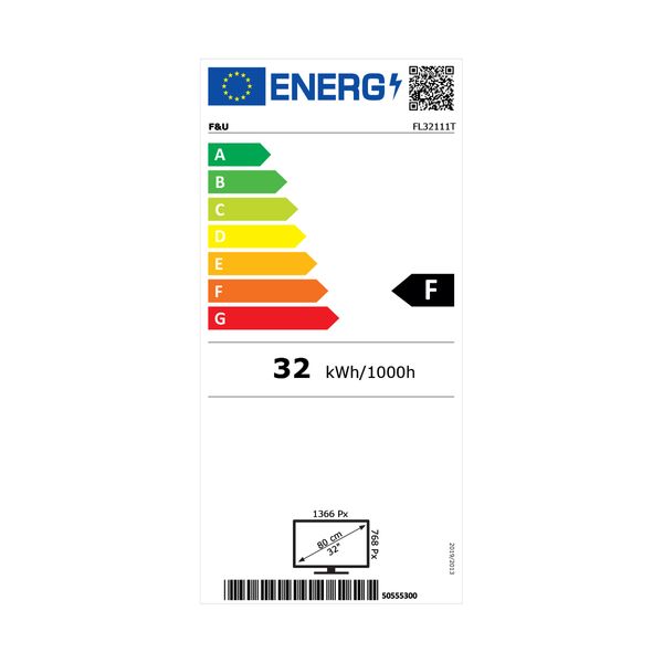 F&U LED FL32111T 32" Τηλεόραση HD Ready