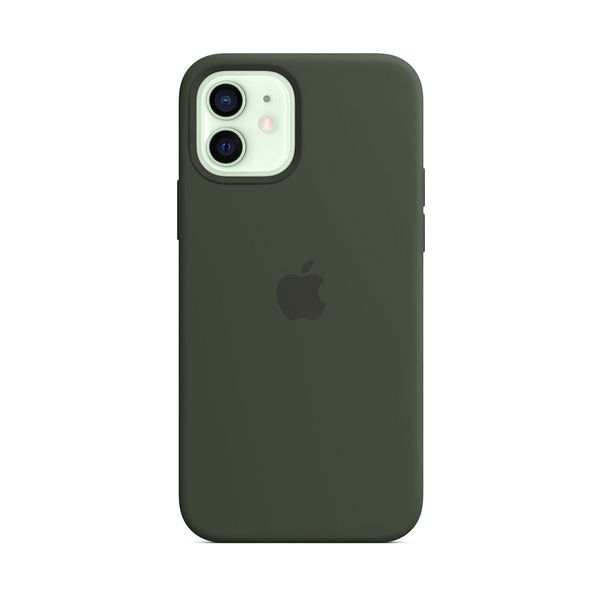 Apple iPhone 12 /12 Pro Silicone Cover with MagSafe Cypress Green Θήκη Κινητού