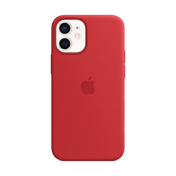 Apple iPhone 12 Mini Silicone Cover with MagSafe Red Θήκη Κινητού