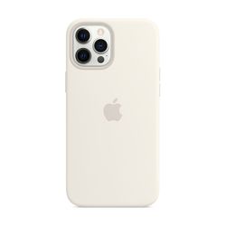 Apple iPhone 12 Pro Max Silicone Cover with MagSafe White
