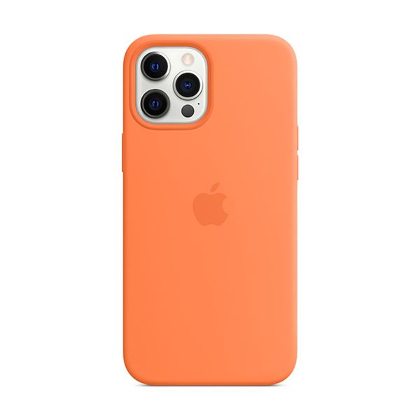 Apple iPhone 12 Pro Max Silicone Cover with MagSafe Kumquat Θήκη Κινητού