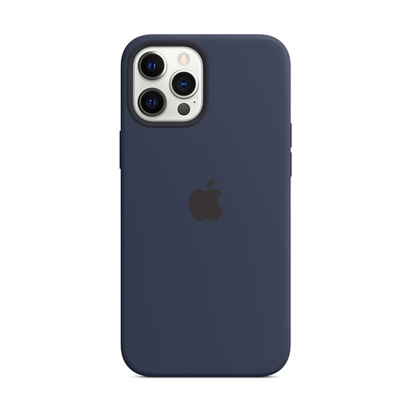 Apple iPhone 12 Pro Max Silicone Cover with MagSafe Deep Navy Θήκη Κινητού
