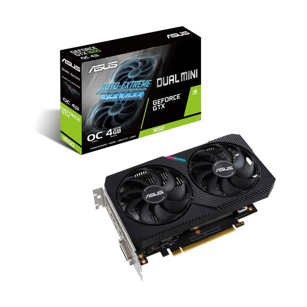 Asus Asus GeForce GTX 1650 4GB Dual Mini OC Κάρτα Γραφικών