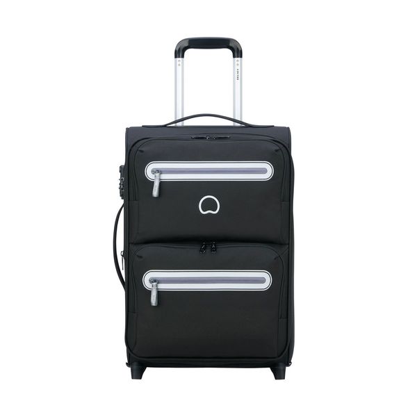 Delsey Delsey Carnot 55x35x20/24cm Black Βαλίτσα Ταξιδίου