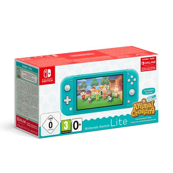 Nintendo Switch Lite Turquoise & Animal Crossing: New Horizons
