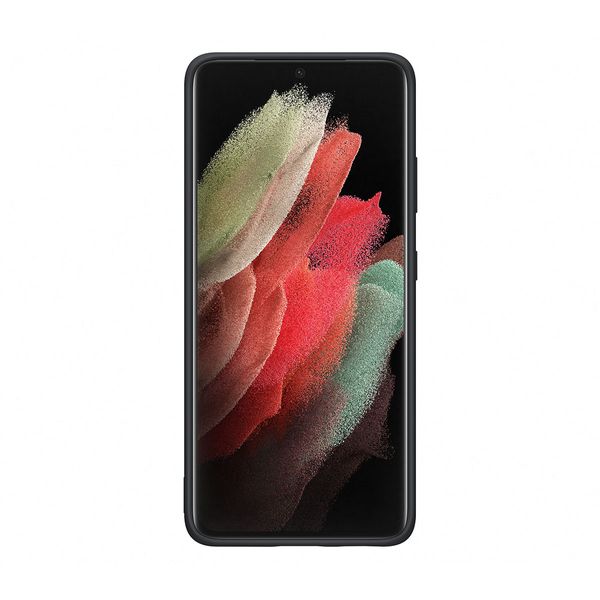 Samsung Samsung Galaxy S21 Ultra Silicone Cover Black Θήκη Κινητού