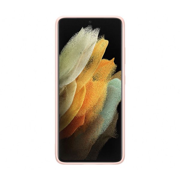 Samsung Galaxy S21 Ultra Silicone Cover Pink Θήκη Κινητού
