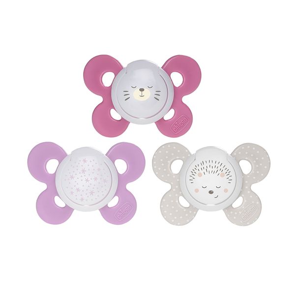 Chicco Chicco Comfort Ροζ 16-36M+ 2τμχ Πιπίλα