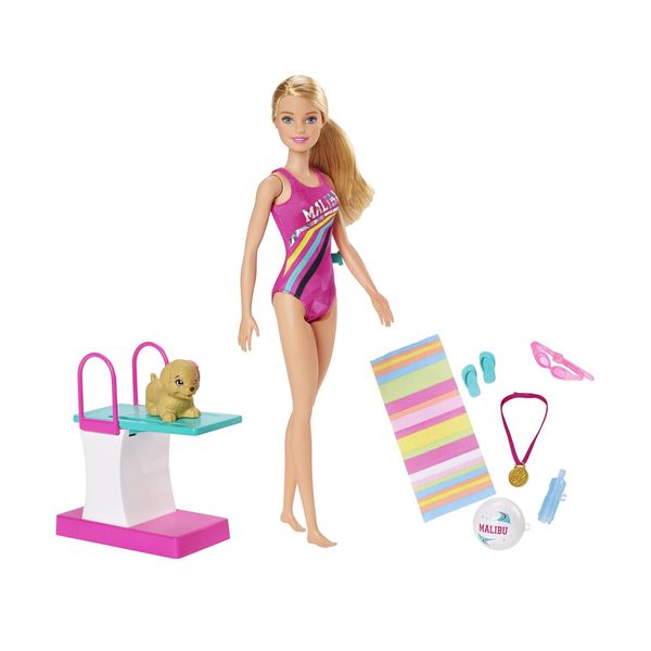 Mattel Βarbie DHA - Κολυμβήτρια GHK23 Παιχνίδι Κούκλα