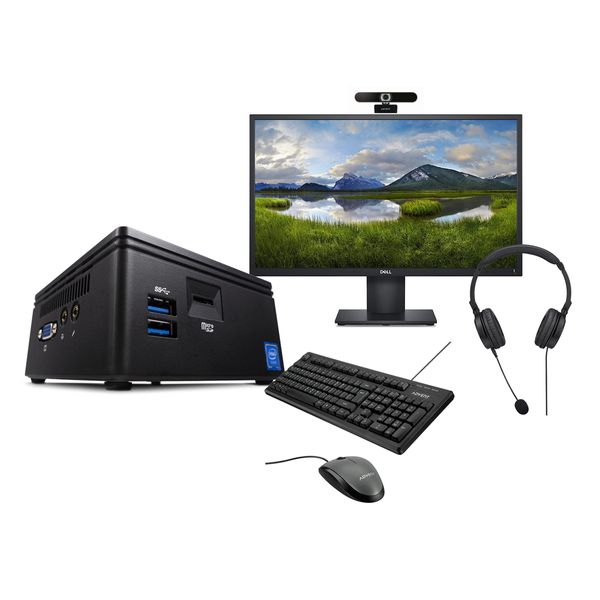 Infinity Gear Core 1 Mini PC & Dell 24” IPS Monitor & Advent Webcam & Headset & Πληκτρολόγιο/Ποντίκι