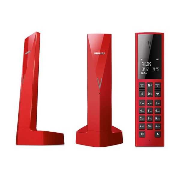Philips Philips Linea V M3501R/GRS Red Ασύρματο Τηλέφωνο