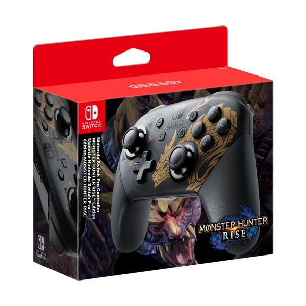 Nintendo Switch Pro Controller Monster Hunter Rise Edition 225342