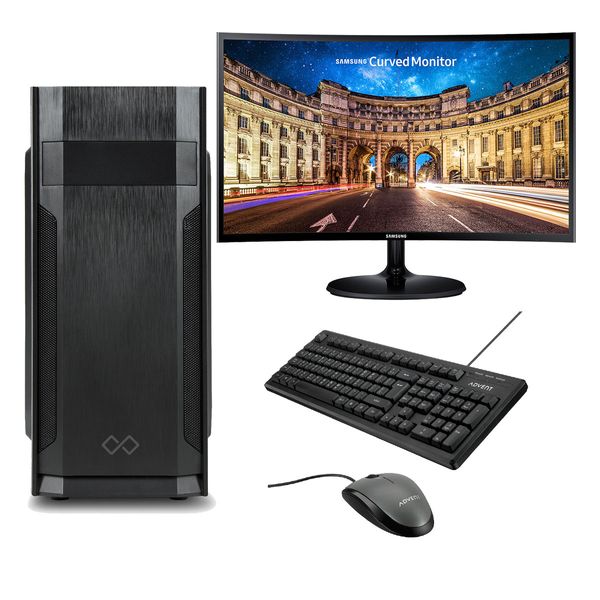 Infinity Gear Core 1 Rev.2 PC & Samsung 27” Curved Monitor & Advent Ενσύρματο Πληκτρολόγιο/Ποντίκι