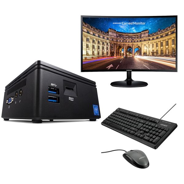 Infinity Gear Core 1 Mini PC & Samsung 27'' Curved Monitor & Advent Ενσύρματο Πληκτρολόγιο/Ποντίκι