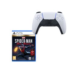 Sony DualSense Wireless Controller PS5 Gamepad & Marvel`s Spider-Man: Miles Morales Ultimate Edition PS5 Game