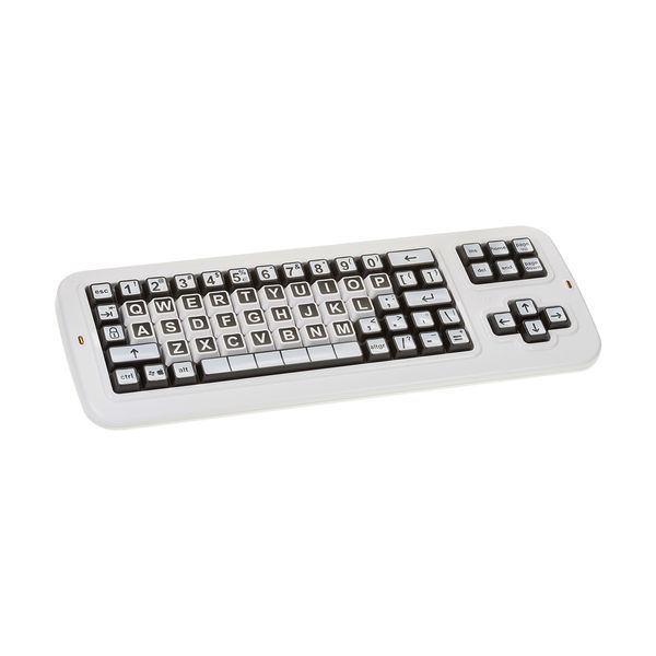 Clevy Contrast Keyboard Uppercase USB