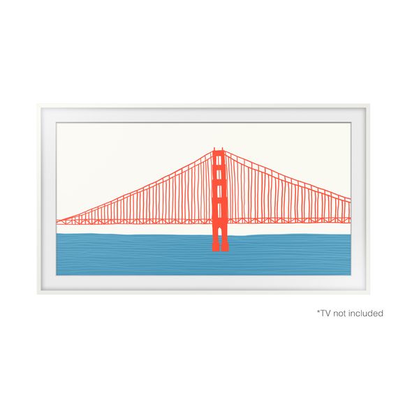 Samsung FA65 White Modern Frame 65" Πλαίσιο Τηλεόρασης