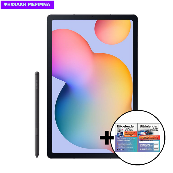Samsung Galaxy Tab S6 Lite P610 Grey Wi-Fi Tablet & Bitdefender Total Security 1 Device, 2 Years Card Software