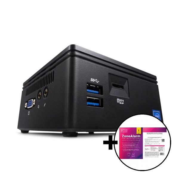 Infinity Gear Core 1 Mini Desktop PC & ZoneAlarm Extreme Security for Institutions 1 Device, 2 Years Software