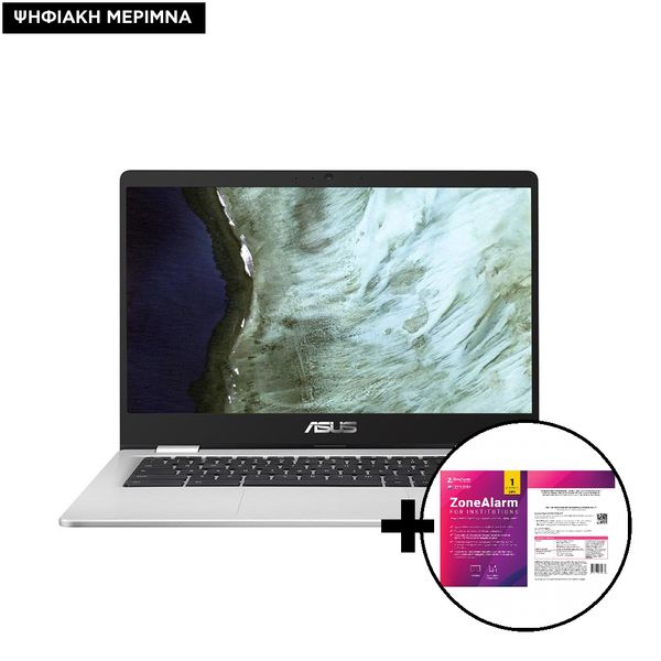 Asus Chromebook C423NA-EB0582 N3350/4GB/64GB Laptop & ZoneAlarm Extreme Security for Institutions 1 Device, 2 Years Software