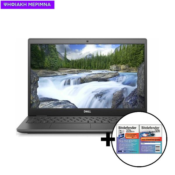 Dell Latitude 3510 i3-10110U/4GB/256GB Laptop & Bitdefender Total Security (1 Device, 2 Years) Card Software