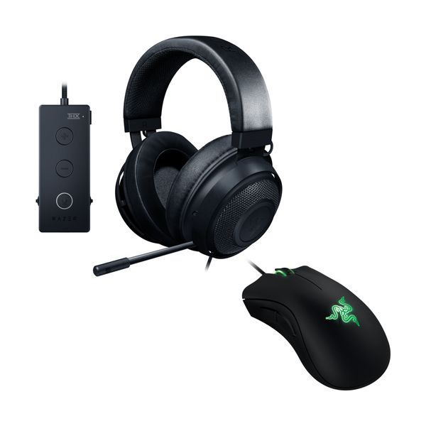 Razer Kraken Tournament Edition Gaming Headset & DeathAdder Essential Gaming Mouse