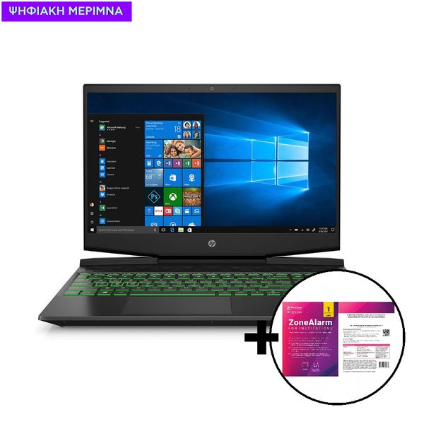 HP Pavilion Gaming 15-dk1002nv i5-10300H/16GB/512GB/NVIDIA GeForce GTX 1650 Laptop & ZoneAlarm Extreme Security for Institutions 1 Device, 2 Years Software