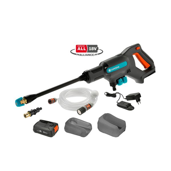 Gardena ΑquaClean 18V RtU Σετ Πλυστικό Μπαταρίας
