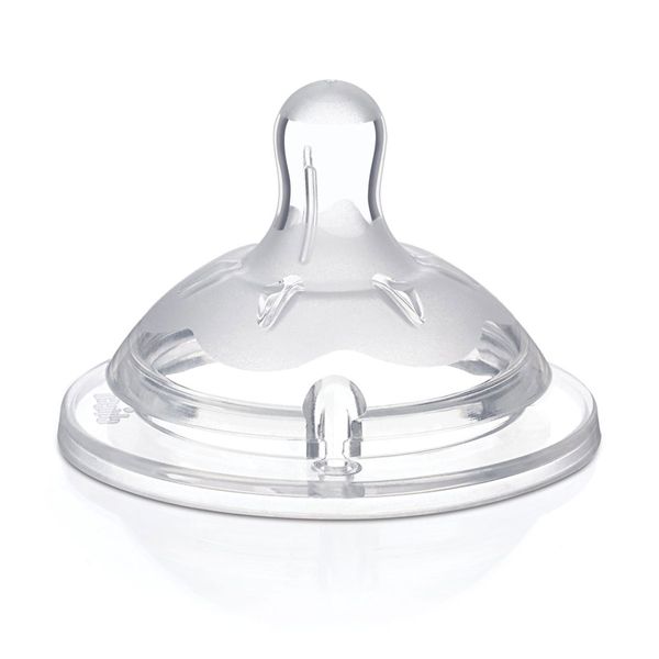 Chicco Chicco Natural Feeling 4m+ Ρυθμιζόμενη Ροή (2 Τμχ.) Θηλή Σιλικόνης