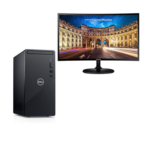 Dell Inspiron 3881 i3-10100-8GB-1TB PC & Samsung 27" Monitor