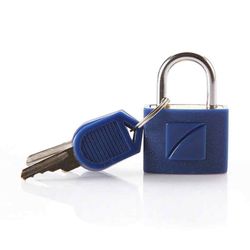 Travel Blue Χρωματιστή κλειδαριά με κλειδί