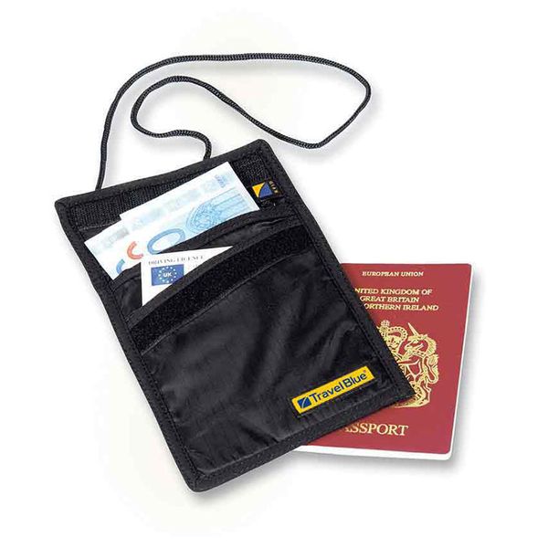 Travel Blue Travel Blue Τσαντάκι Λαιμού Ασφαλείας Μαύρο Πορτοφόλι