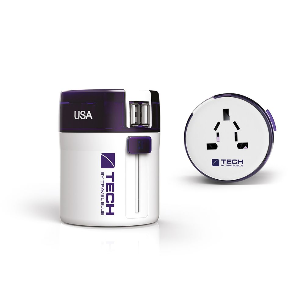 Travel Blue Twist & Slide 2 USB Adapter ΚΩΤΣΟΒΟΛΟΣ kotsovolos.cy