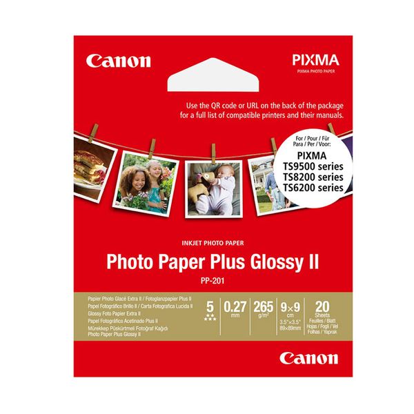 Canon Plus Glossy II (PP-201) 3.5in 20S Φωτογραφικό Χαρτί