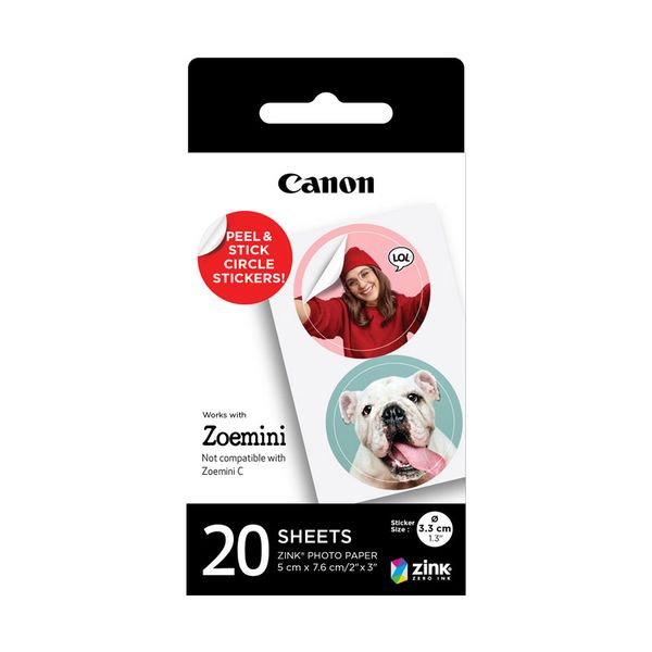Canon Canon Zink 1.3” Pre-Cut Circle Sticker Pack Φωτογραφικό Χαρτί