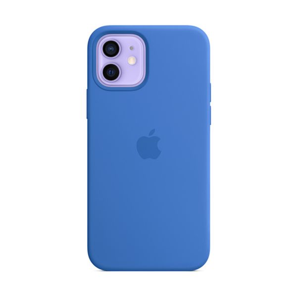 Apple iPhone 12/12 Pro Silicone Case with MagSafe Blue Θήκη Κινητού
