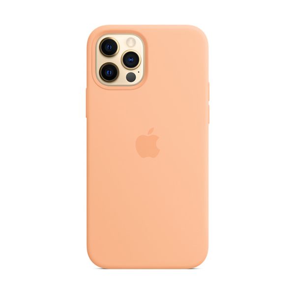 Apple iPhone 12/12 Pro Silicone Case with MagSafe Cantaloupe Θήκη Κινητού