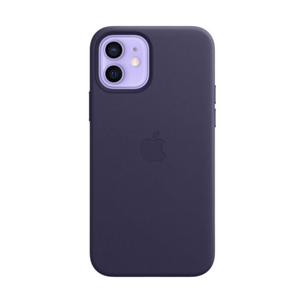 Apple Apple iPhone 12/12 Pro Leather Case with MagSafe Violet Θήκη Κινητού