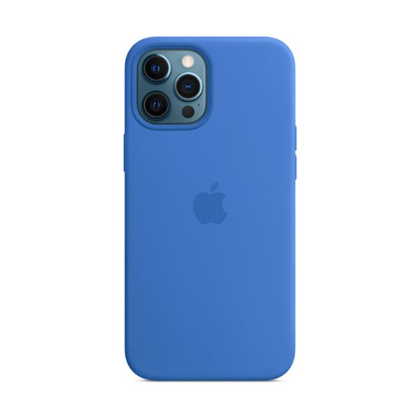 Apple iPhone 12 Pro Max Silicone Case with MagSafe Blue Θήκη Κινητού