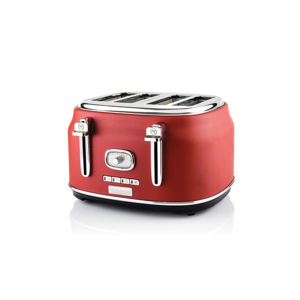 Westinghouse WKTTB809RD Retro Cranberry Red 4 θέσεων Φρυγανιέρα