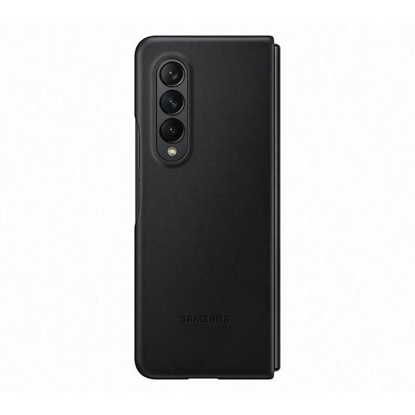 Samsung Galaxy Z Fold 3 Leather Case Black Θήκη Κινητού