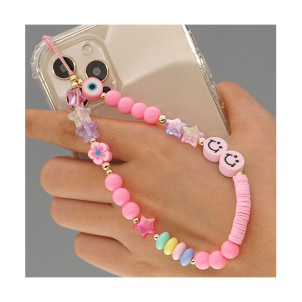 Phone Strap Pink Smile