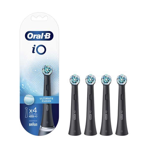 Oral-B iO Ultimate Clean Black Ανταλλακτικό Βουρτσάκι 4τμχ