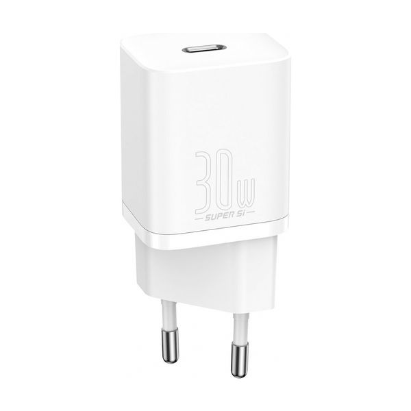Baseus Super Si Quick Charger 1C 30W White Αντάπτορας