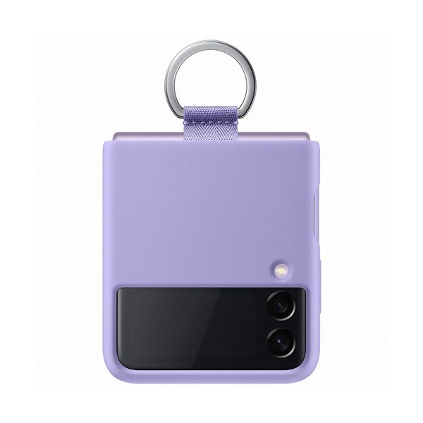 Samsung Galaxy Z Flip 3 5G Silicone Cover with Ring Lavender Θήκη Κινητού